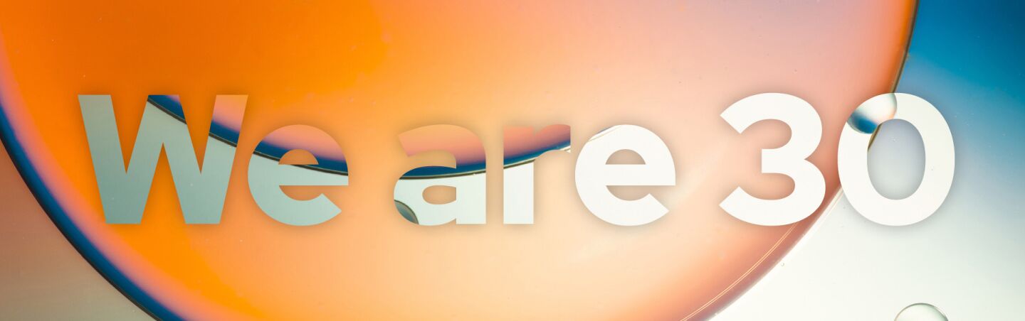 We are 30 banner